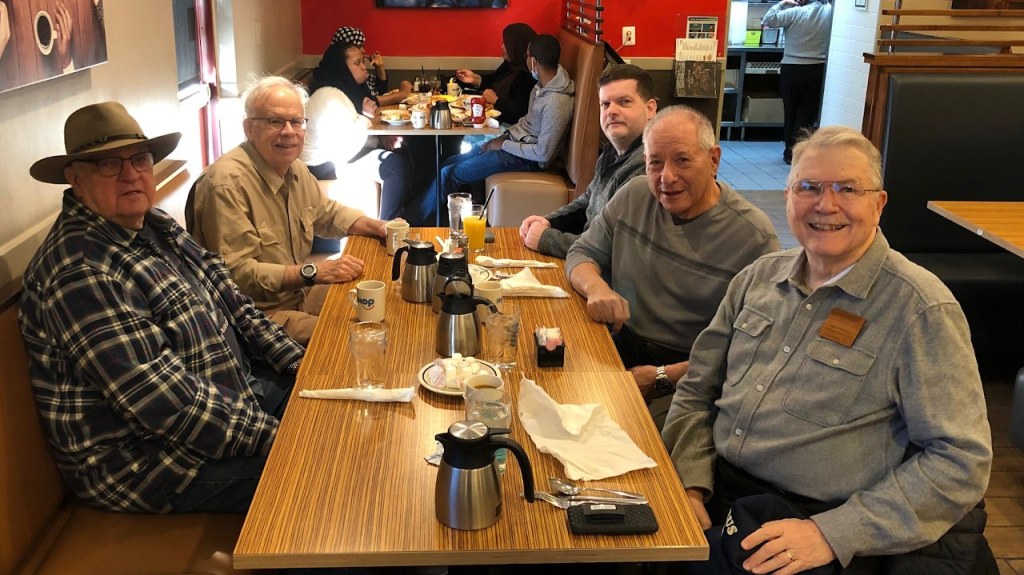 MVARC members at the monthly breakfast at IHOP, November 2021