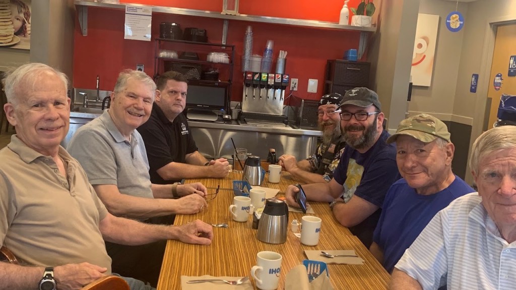 MVARC members at the monthly breakfast at IHOP, November 2022