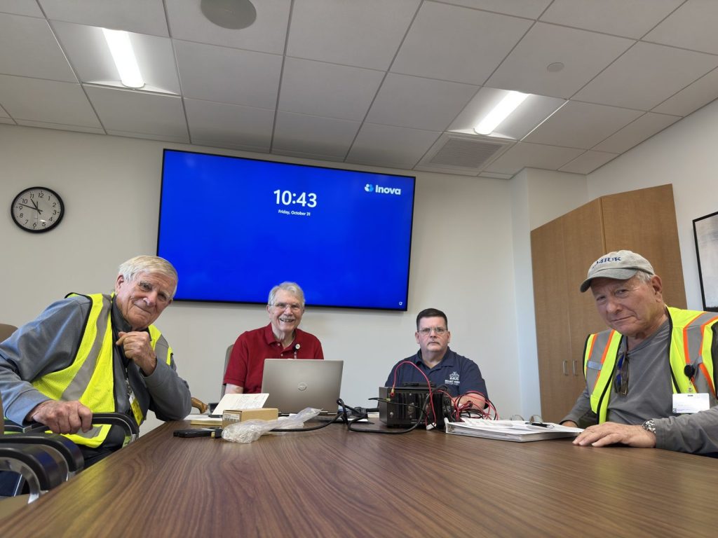 MVARC radio check at Inova Mount Vernon Hospital, October 2025