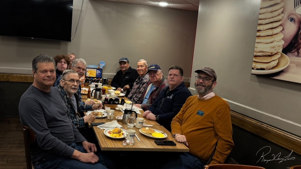 MVARC members around the table at the October 2026 club breakfast