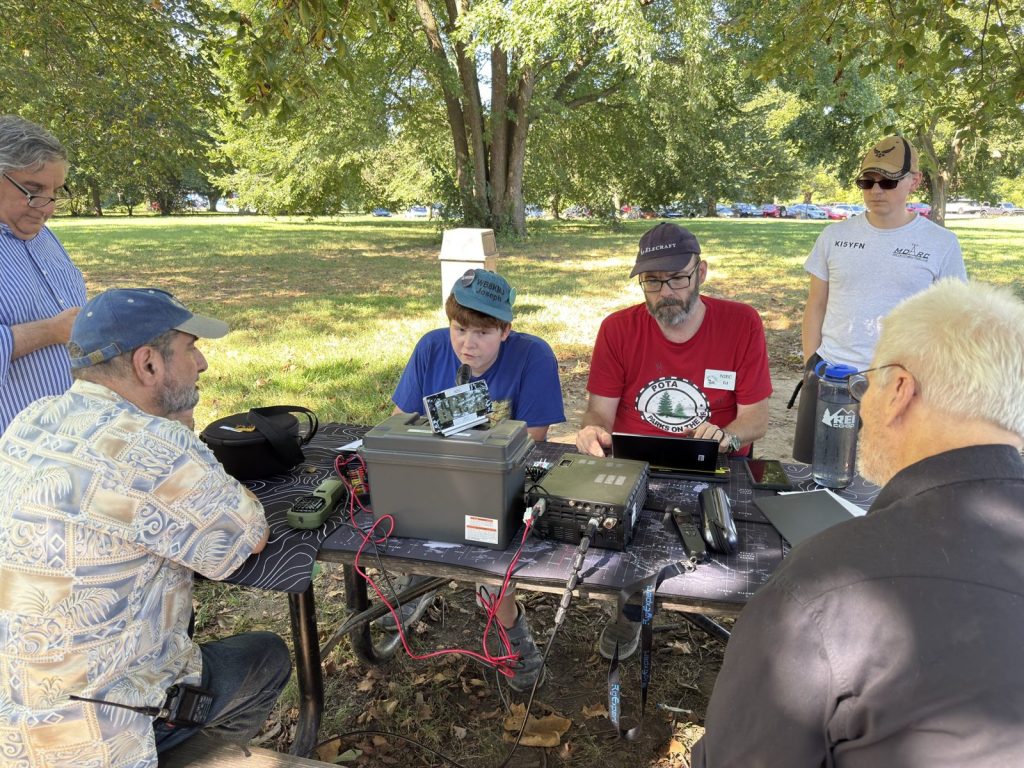 MVARC Parks on the Air Event at Belle Haven Park, August 2025