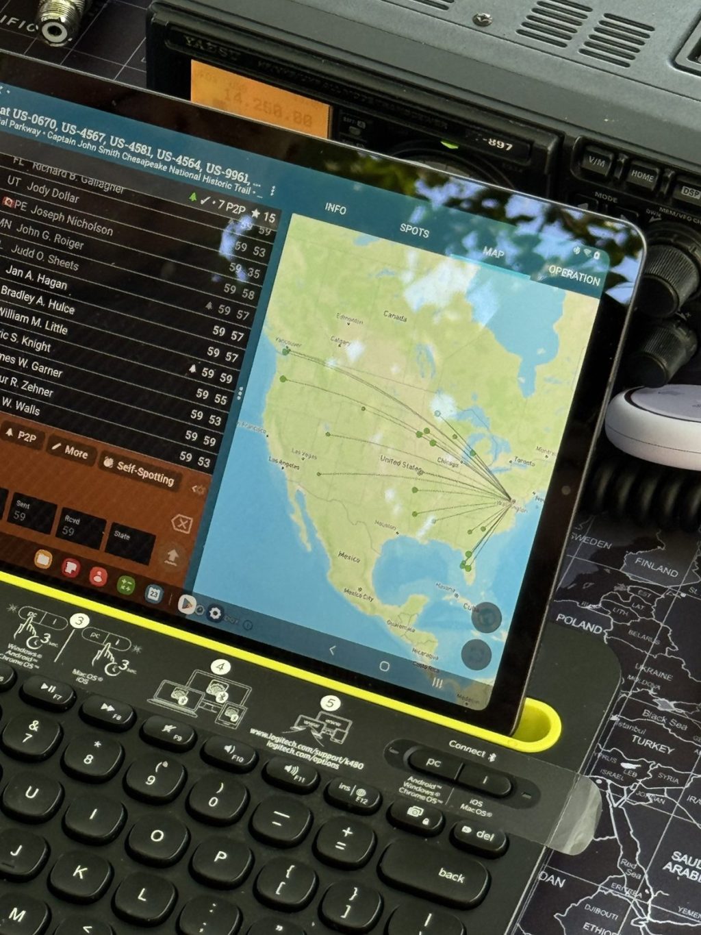 MVARC Parks on the Air Event at Belle Haven Park, August 2025